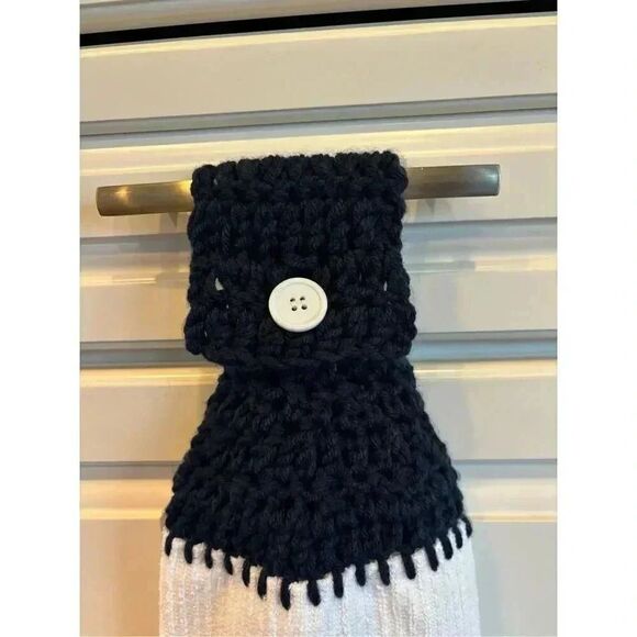 Crochet Top Kitchen Towel- Patriotic Pooch - Picture 2 of 2